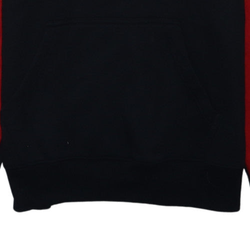 Nike Men's Red & Black Pullover Hoodie M Fleece Logo Sportswear