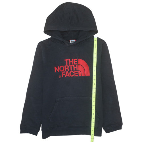 The North Face Boys Black XL Pullover Hoodie 100% Cotton Logo Sweatshirt