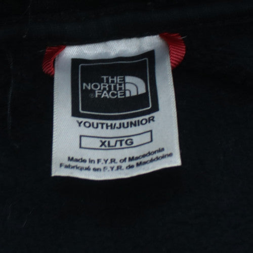 The North Face Boys Black XL Pullover Hoodie 100% Cotton Logo Sweatshirt