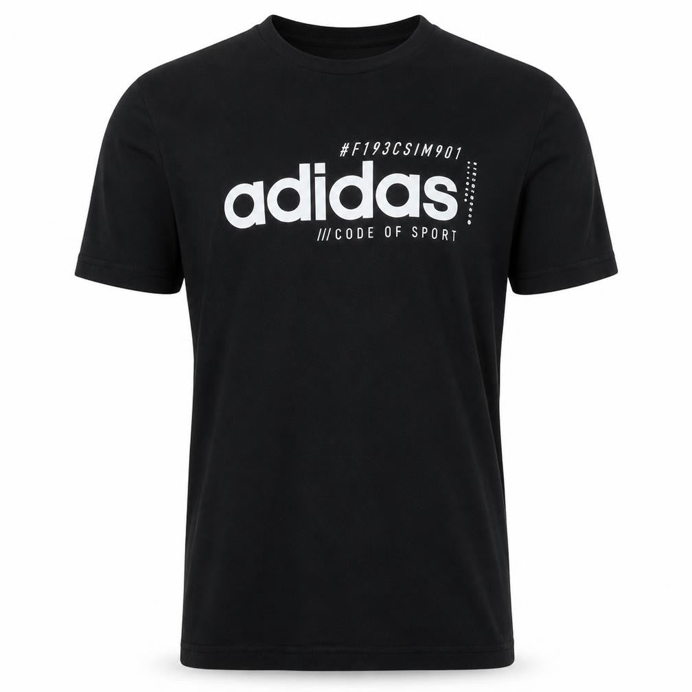 Adidas Men's Black Logo Sports T-Shirt Size M