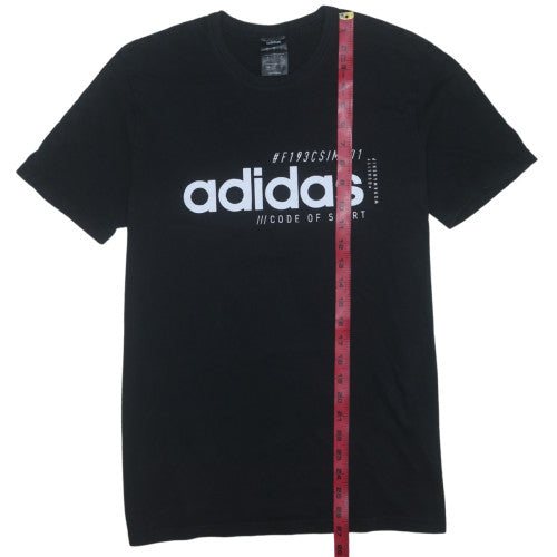 Adidas Men's Black Logo Sports T-Shirt Size M