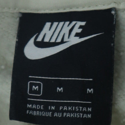 Nike Men Beige Pullover Hoodie Medium Fleece Long Sleeve Regular Fit