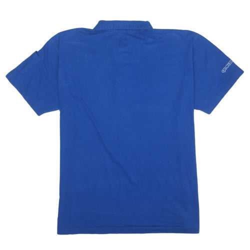 Quiksilver Men’s Blue XL Cotton Short Sleeve Polo Shirt