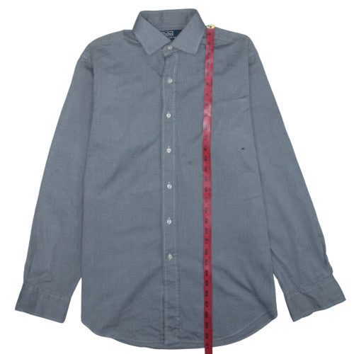 Polo Ralph Lauren Men’s Grey Classic Fit Button-Up Shirt Size 16
