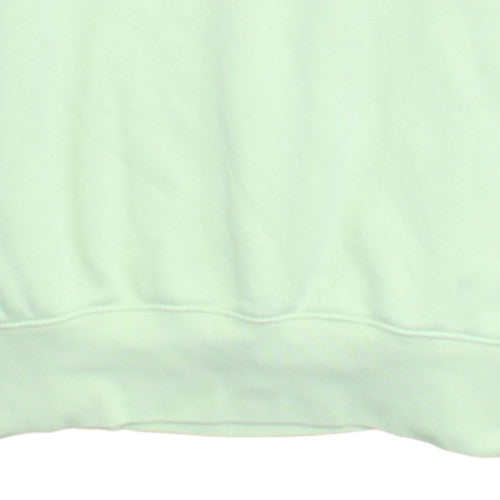 Nike Womens Green Pullover Hoodie Size L Cotton Blend Sweatshirt