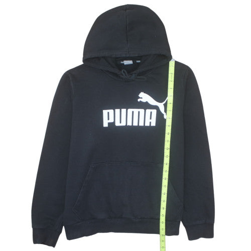 Puma Men's Black Pullover Hoodie 2XL Regular Fit Sports Fleece