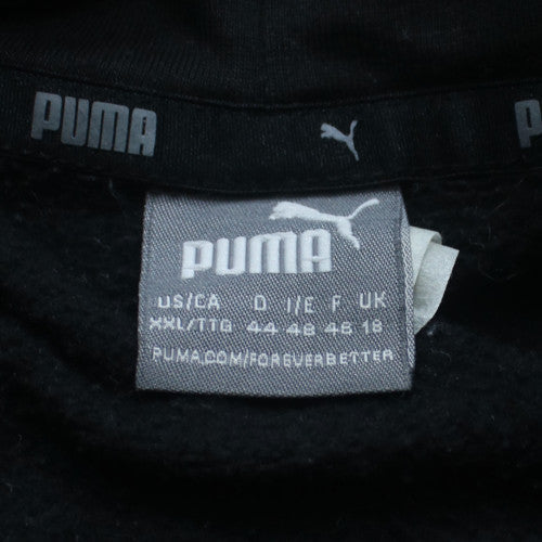 Puma Men's Black Pullover Hoodie 2XL Regular Fit Sports Fleece