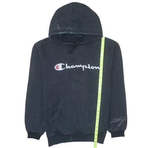 Champion Men's Black Pullover Hoodie L Embroidered Logo Sportswear
