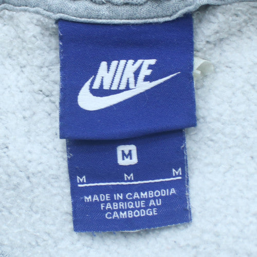 Nike Men's Grey Logo Crew Neck Sweatshirt Size M