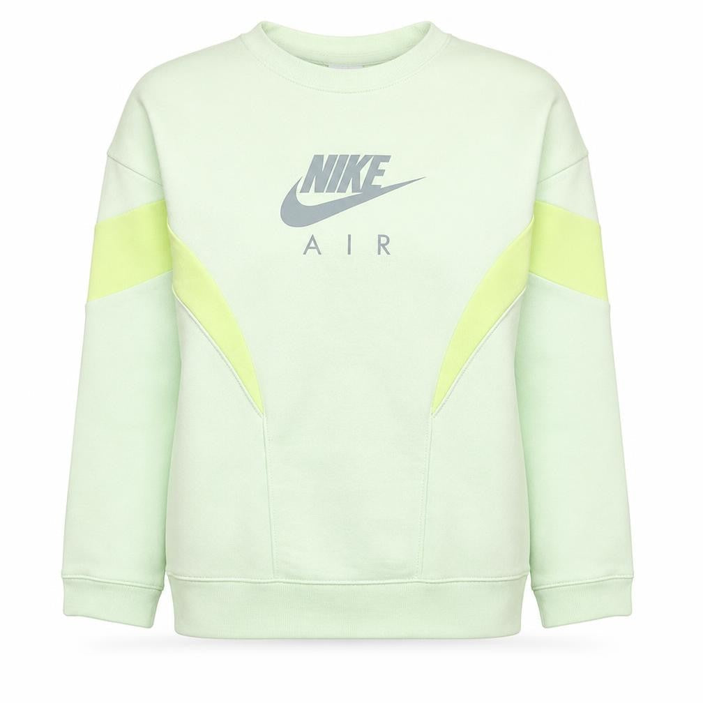 Nike Girls Green Air Logo Pullover Sweatshirt L 146-156cm