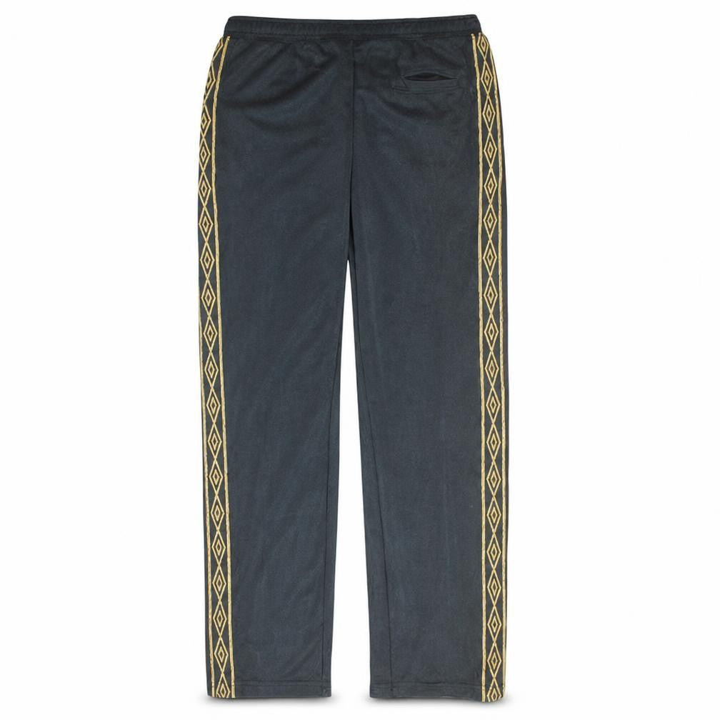 Umbro Men's Black L Fleece Track Pants with Side Stripe