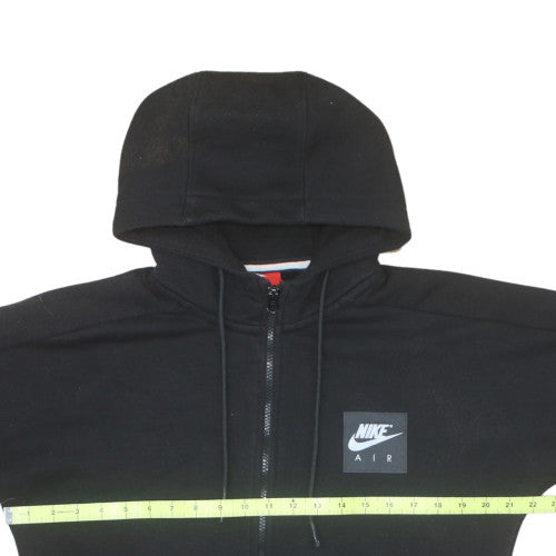 Nike Mens Black Full Zip Hoodie L Sportswear Fleece Sweatshirt