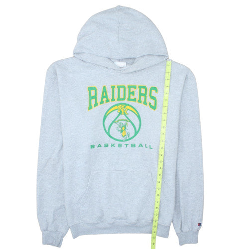 Champion Men's Grey Raiders Basketball Pullover Hoodie L