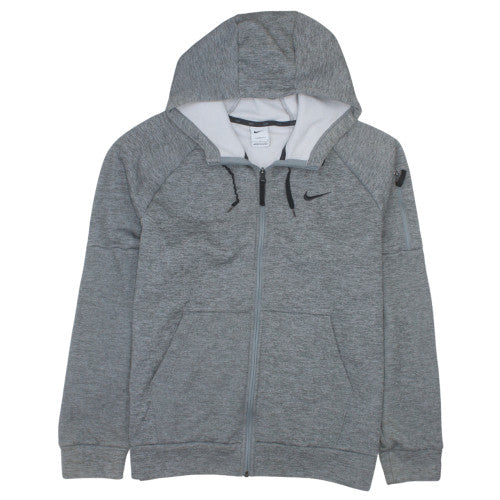 Nike Men's Grey Full Zip Therma-Fit Hoodie L Regular Fleece