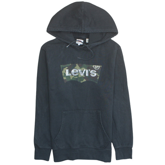 Levi's Men's Black Camouflage Logo Pullover Hoodie Size S