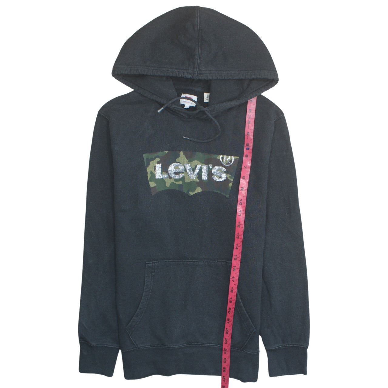 Levi's Men's Black Camouflage Logo Pullover Hoodie Size S