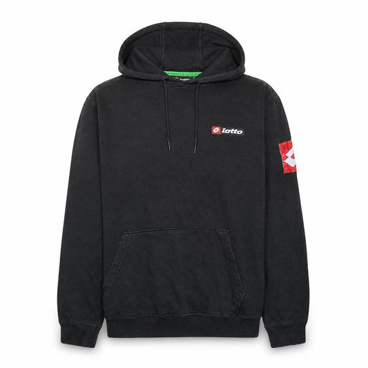 Lotto Mens Black XXL Pullover Hoodie Fleece Sportswear
