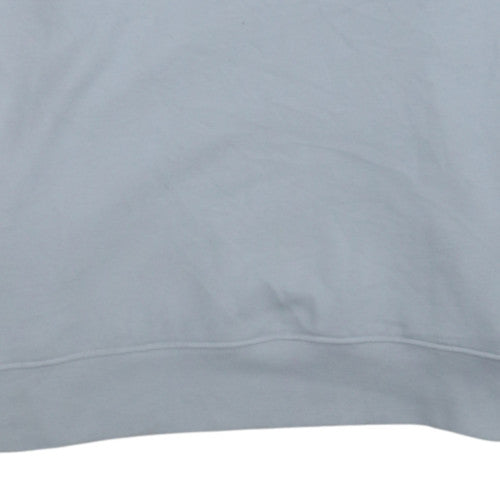 GAP Women White Original Logo Sweatshirt Medium Cotton Blend