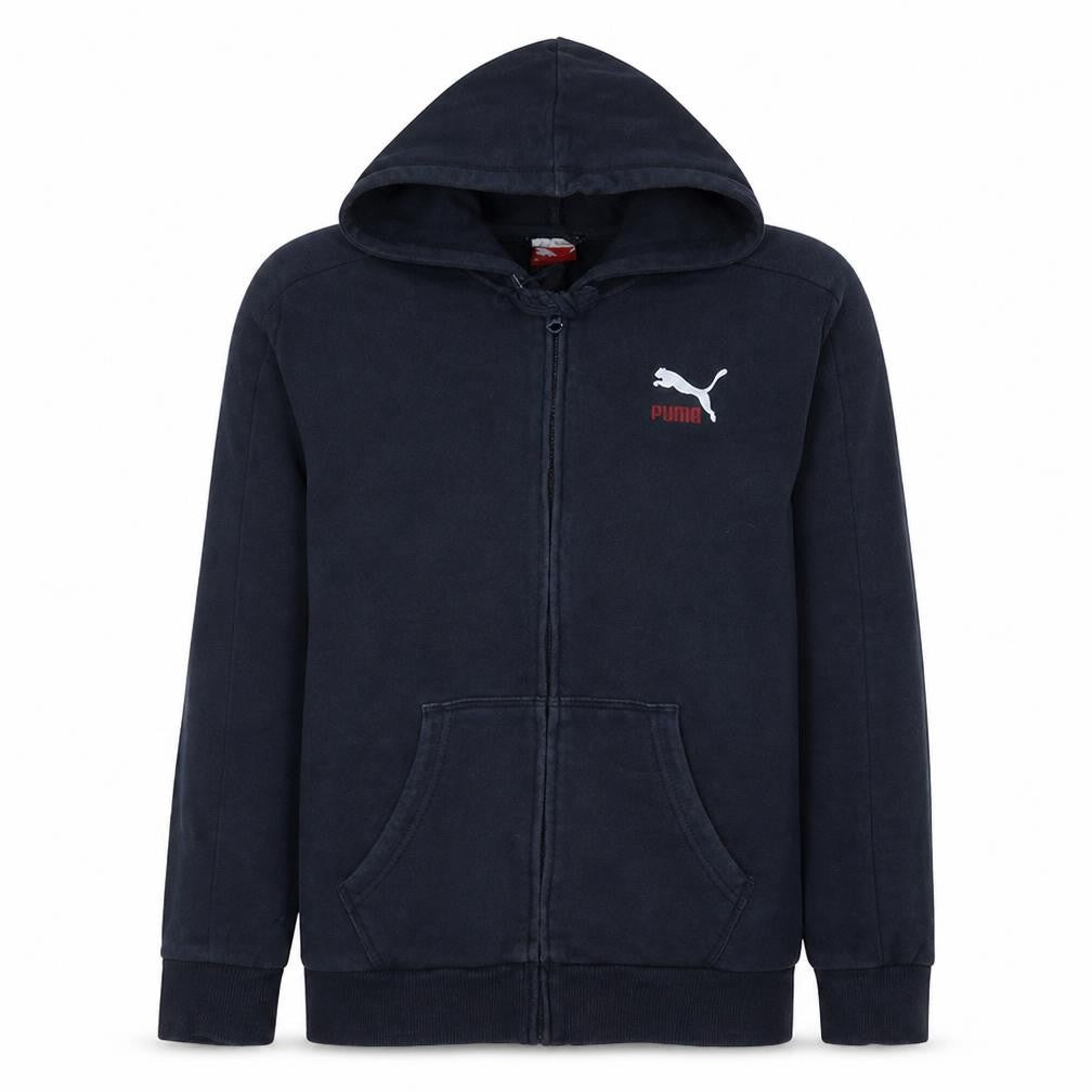 Puma Men's Blue Full Zip Hoodie Size L Regular Fit