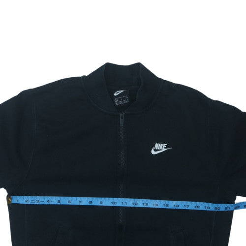 Nike Men's Black Full Zip Sweatshirt S Regular Fit Fleece