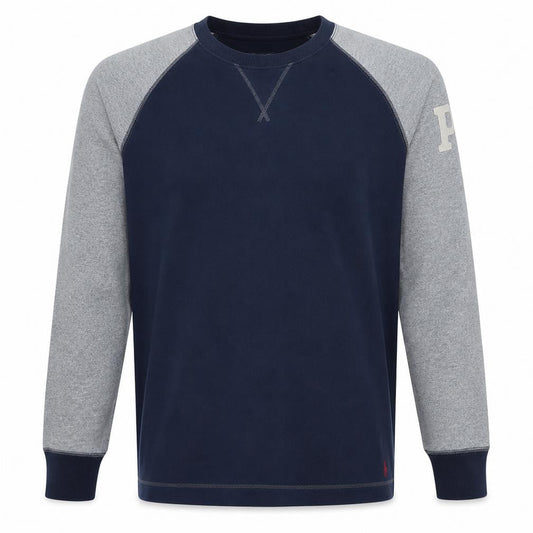 Ralph Lauren Men’s Blue Crew Neck Cotton Sweatshirt Size M