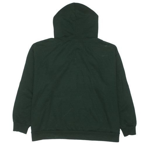 Disney Women’s Green Pullover Hoodie 2XL Embroidered Logo Casual Sweatshirt