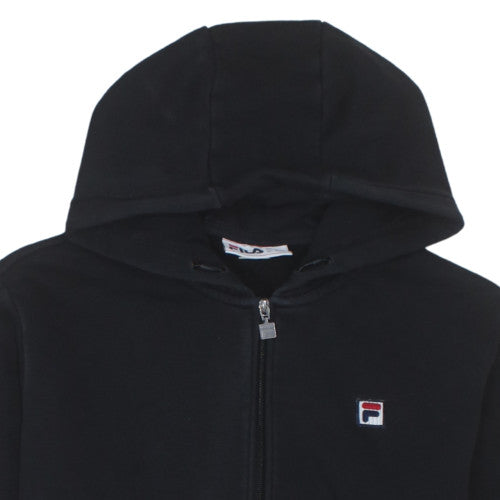 Fila Mens Black XL Full Zip Hoodie Cotton Blend Sportswear