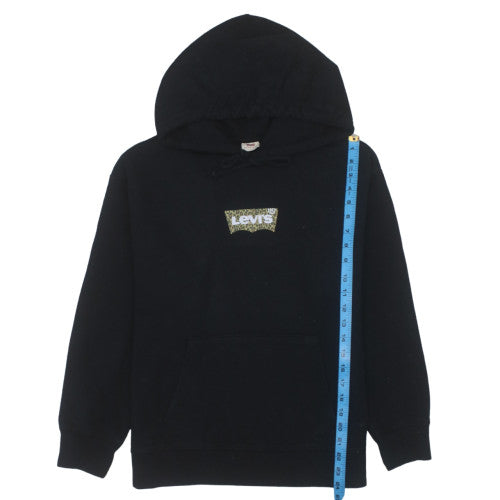 Levi's Women's Black L Pullover Hoodie with Logo Front