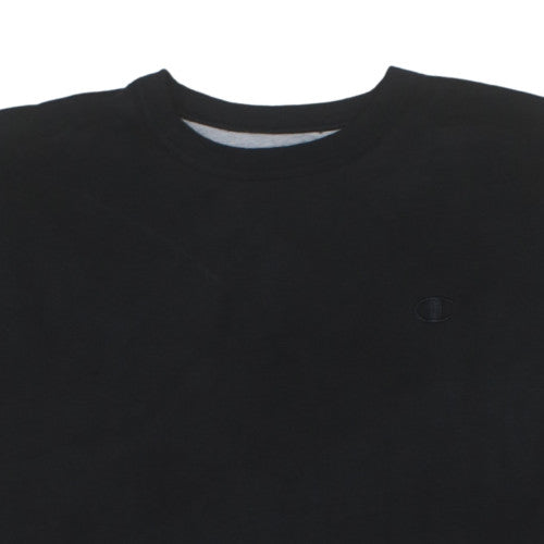 Champion Men's Black L Pullover Crew Neck Sweatshirt