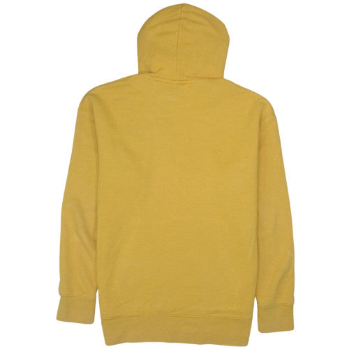 Nike Men's Yellow Pullover Hoodie M Logo Fleece Sweatshirt