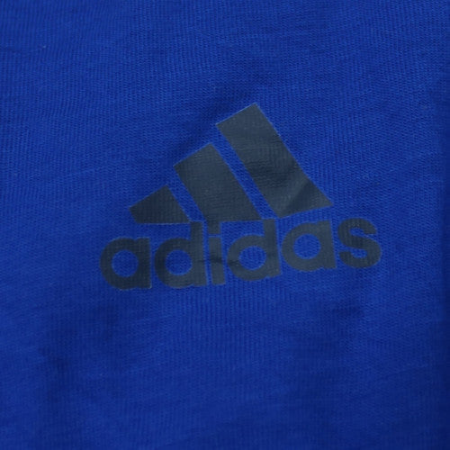 Adidas Men's Blue XL Ultimate Tee Crew Neck Short Sleeve T-Shirt