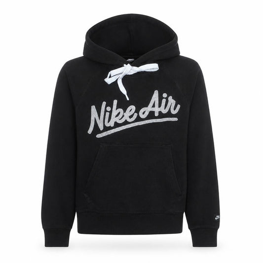 Nike Women's Black Small Pullover Hoodie with Logo Print