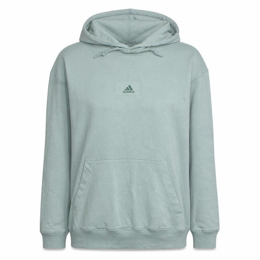 Adidas Women’s Mint Green Pullover Hoodie Size S Logo Cotton Blend
