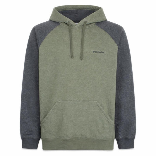 Columbia Men’s Green Pullover Hoodie M Outdoor Fleece Sweatshirt