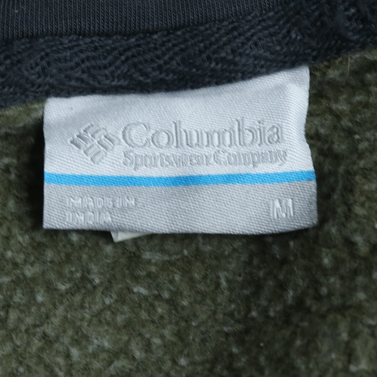 Columbia Men’s Green Pullover Hoodie M Outdoor Fleece Sweatshirt