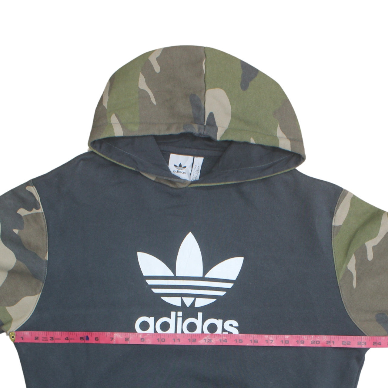 Adidas Men's Green Camouflage XL Pullover Hoodie