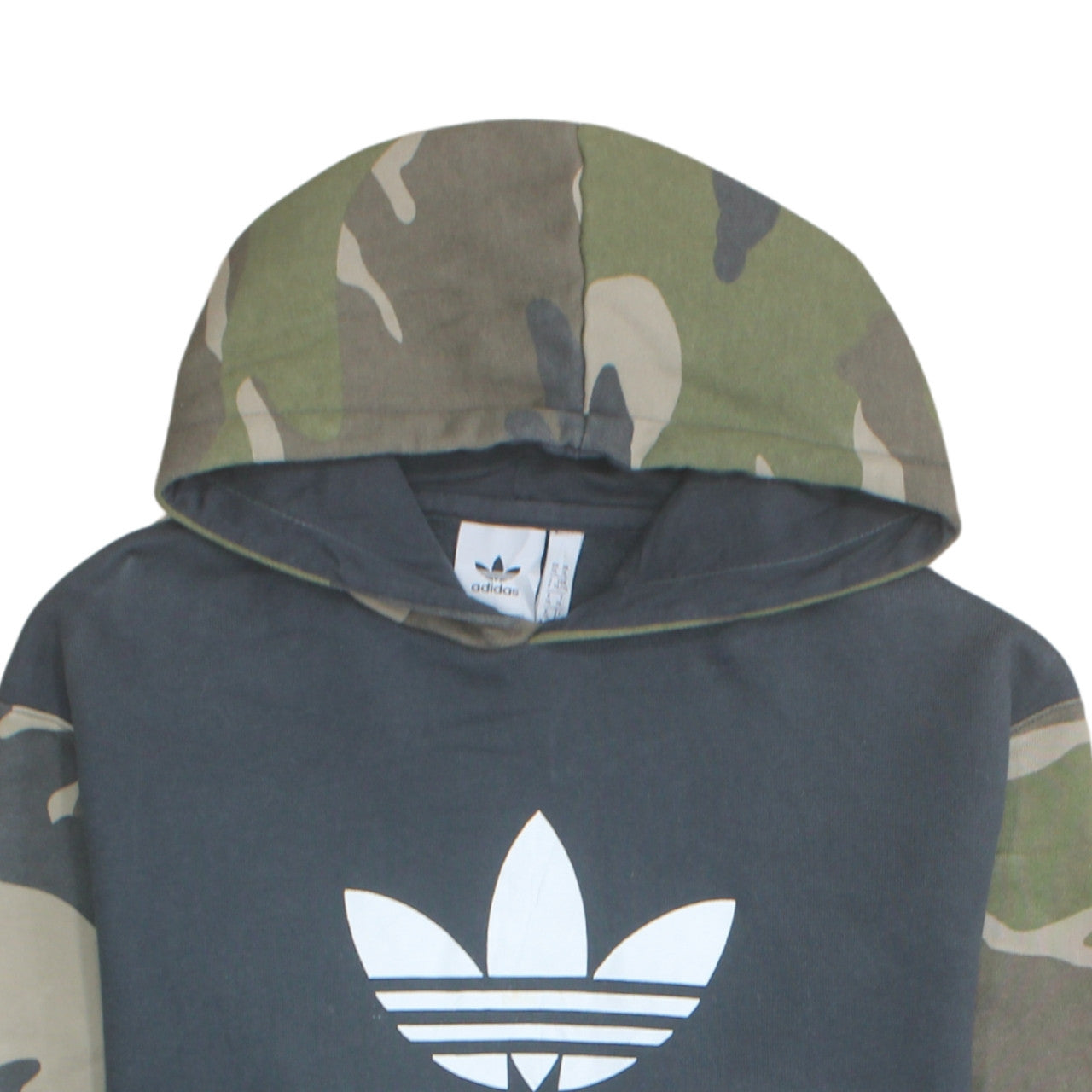 Adidas Men's Green Camouflage XL Pullover Hoodie