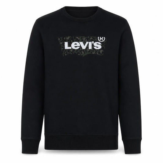 Levi's Men's Black Graphic Logo Pullover Sweatshirt Size S