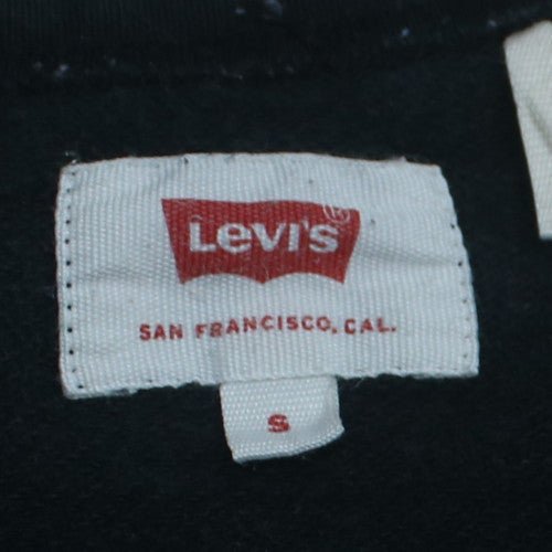 Levi's Men's Black Graphic Logo Pullover Sweatshirt Size S