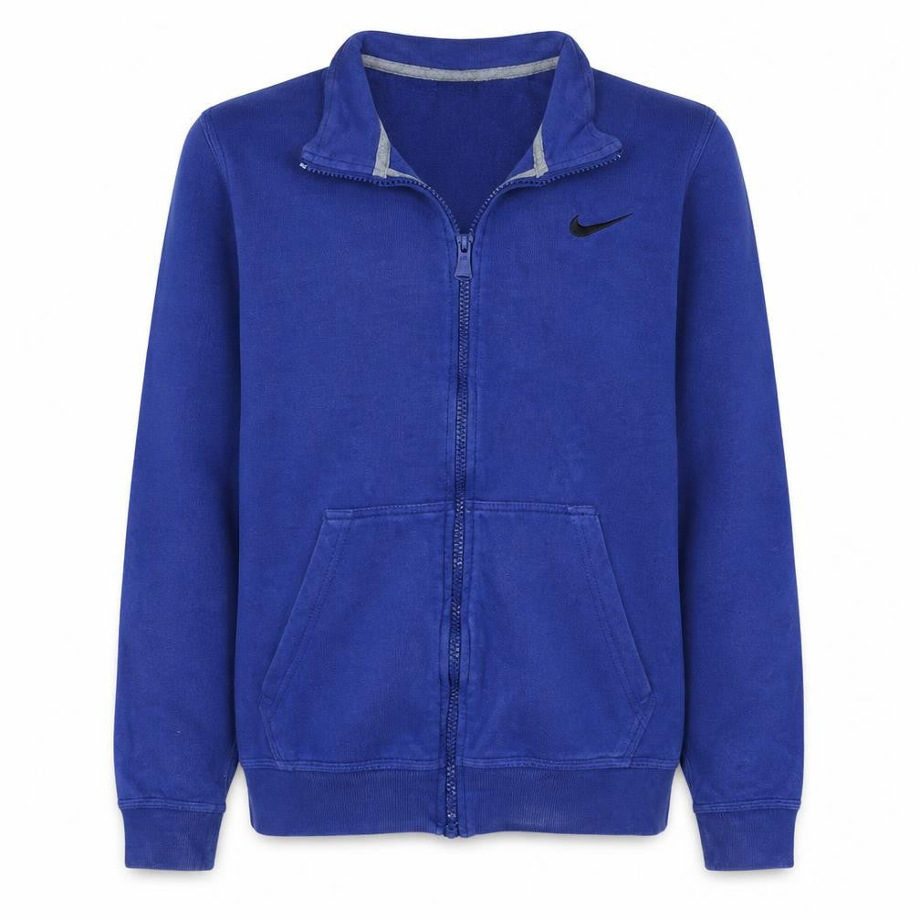 Nike Men's Blue Full Zip Fleece Sweatshirt L