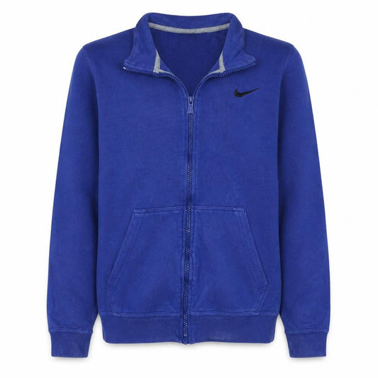 Nike Men's Blue Full Zip Fleece Sweatshirt L