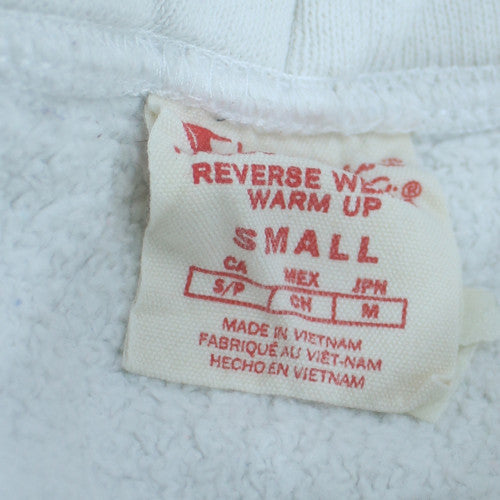 Champion Women's White Small Pullover Hoodie with Logo