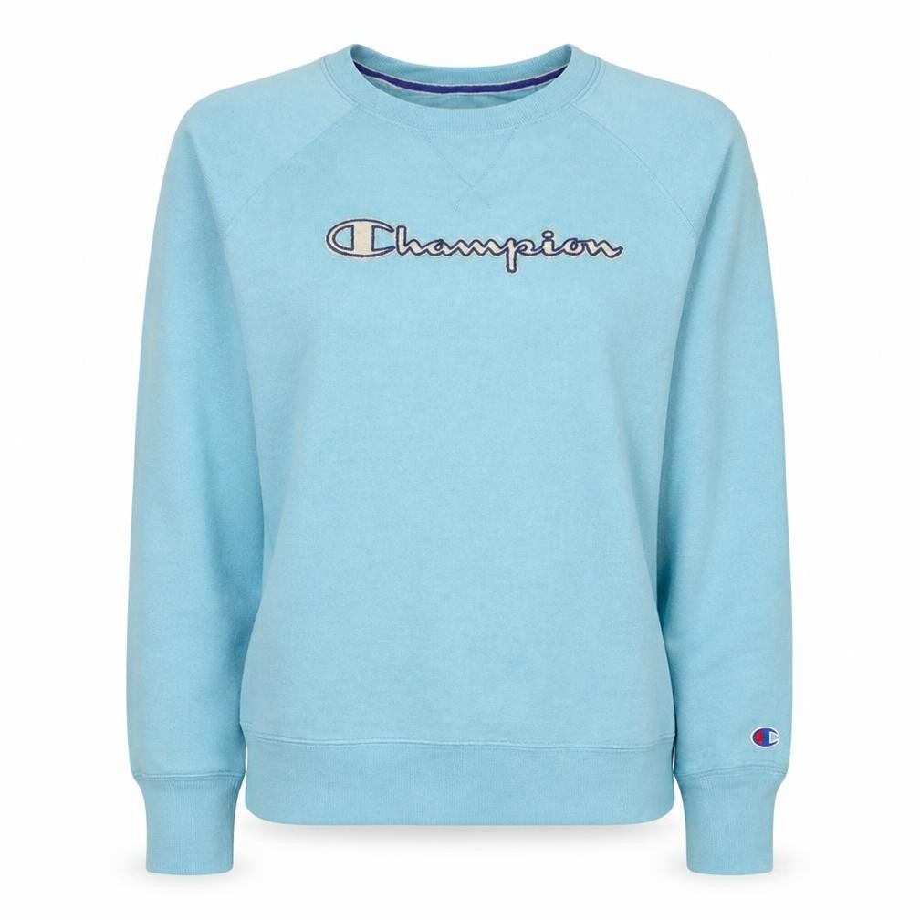 Champion Women's Blue Crew Neck Pullover Sweatshirt M