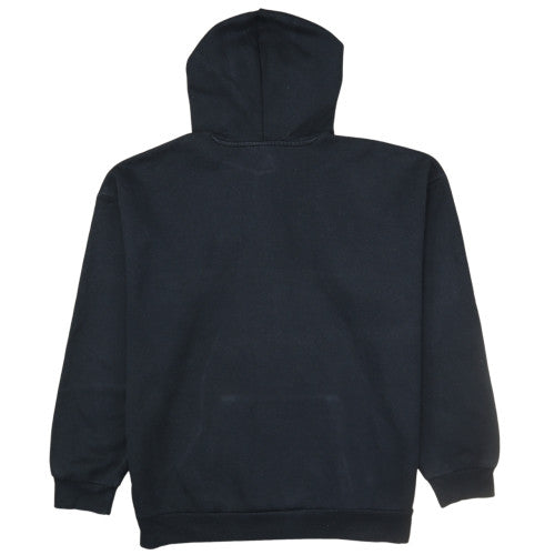 Adidas Womens Black Pullover Hoodie L Logo Graphic Cotton Blend