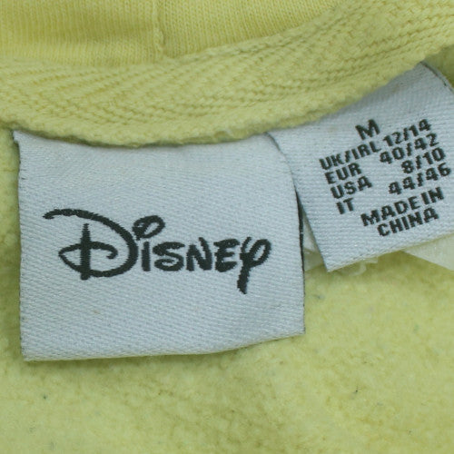 Disney Primark Women Yellow Winnie the Pooh Pullover Hoodie Size M 12/14