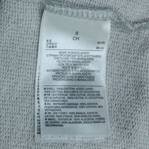 GAP Men’s Grey Full Zip Hoodie S Regular Fit Cotton Fleece