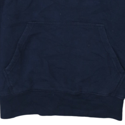 Canterbury Men's Blue Pullover Hoodie L Rugby Sports Fleece
