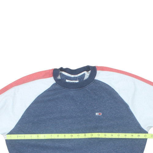Tommy Jeans Men's Blue Crew Neck Sweatshirt Size S Regular Fit