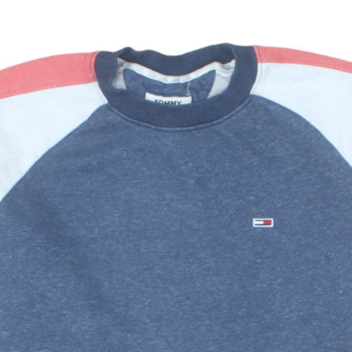Tommy Jeans Men's Blue Crew Neck Sweatshirt Size S Regular Fit