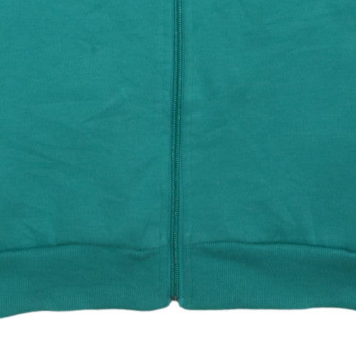 Fila Women's Green Full Zip Hoodie XL Polyester Cotton Blend